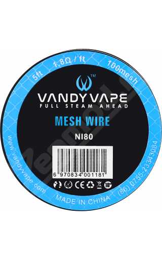 Сетка нихромовая Vandy Vape N80 Mesh wire 100 1.5м Сетка нихромовая Vandy Vape N80 Mesh wire 100 1.5м