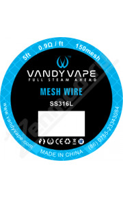 Сетка стальная Vandy Vape SS316L Mesh wire 150 1.5м