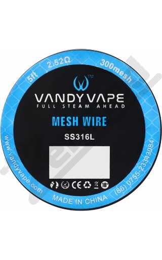 Сетка стальная Vandy Vape SS316L Mesh wire 300 1.5м