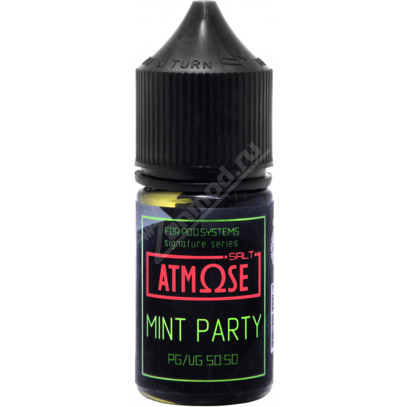 Фото и внешний вид — Atmose Salt - Mint Party 30мл