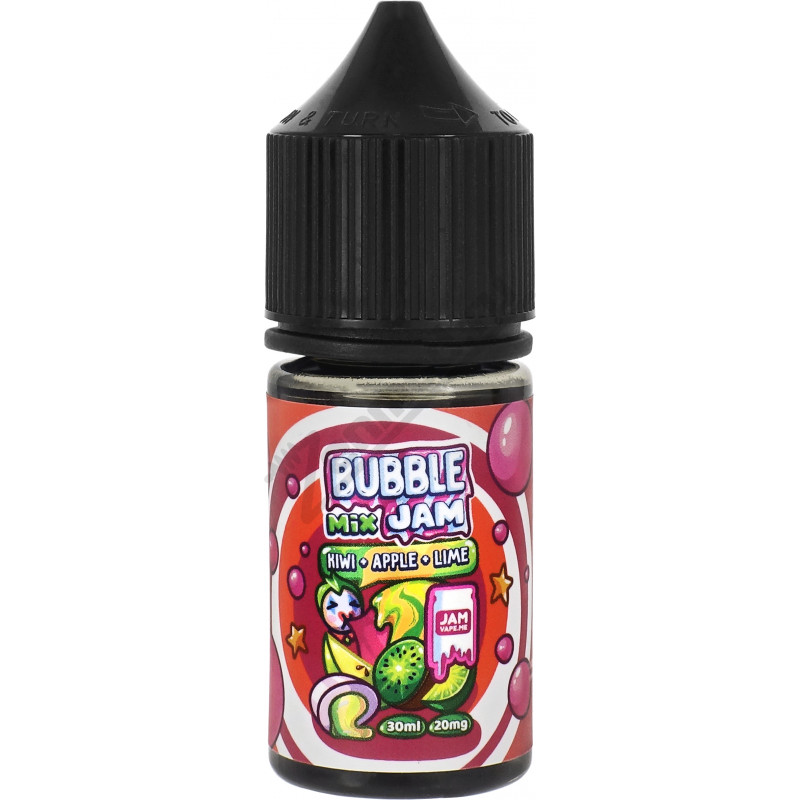 Фото и внешний вид — Bubble Jam Mix SALT - Kiwi Apple Lime 30мл