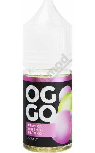 OGGO BUBBLES SALT- Жвачка Зелёное Яблоко 30мл