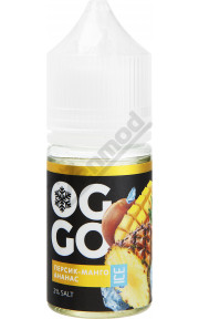 OGGO FRUITS DOUBLE ICE SALT - Персик Ананас Манго 30мл